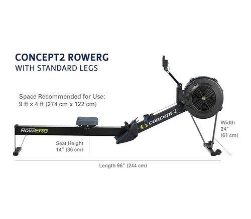 Concept2 rowerg with standing - with,